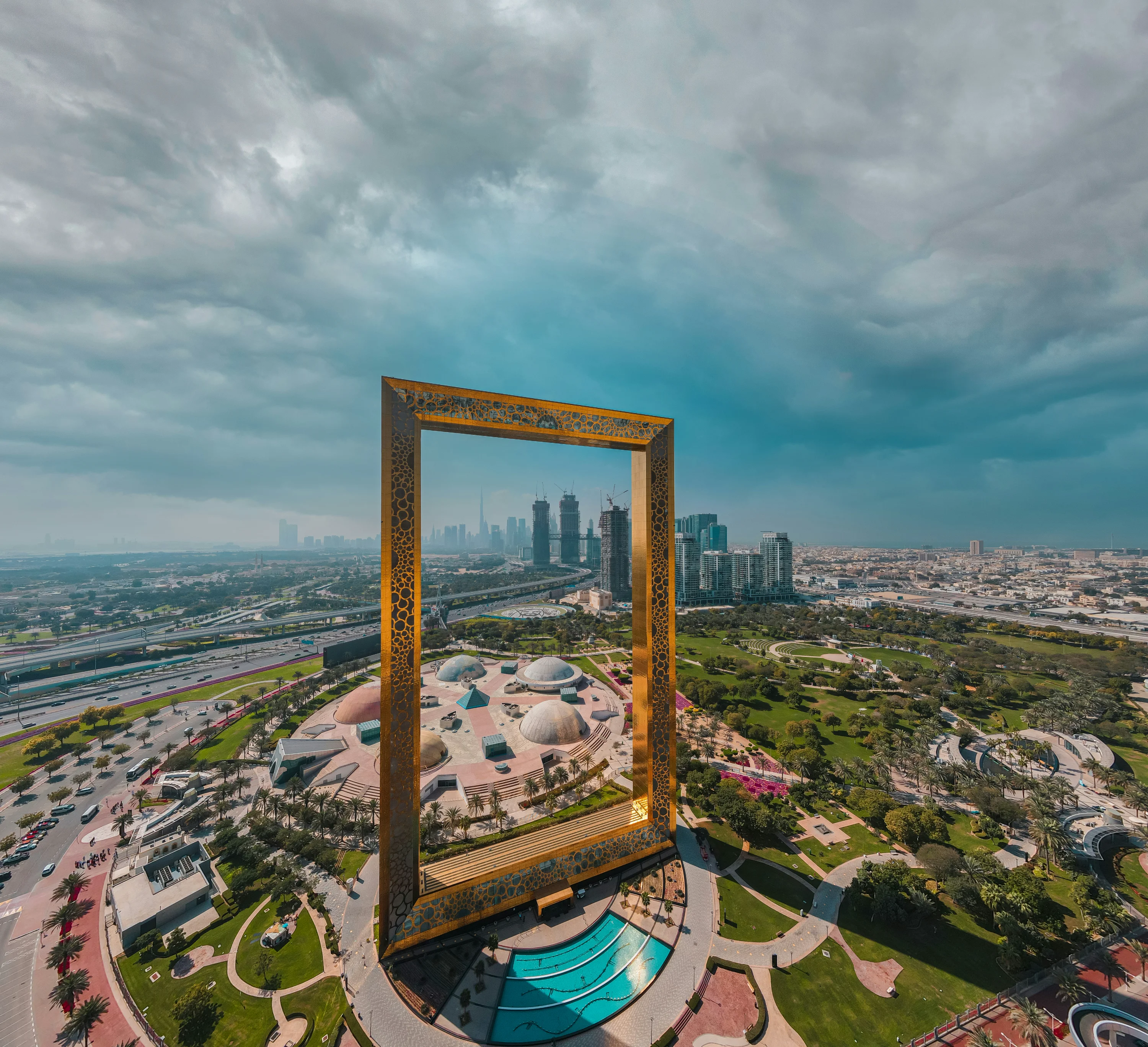 Dubai Frame attraction in Dubai or Abu Dhabi UAE